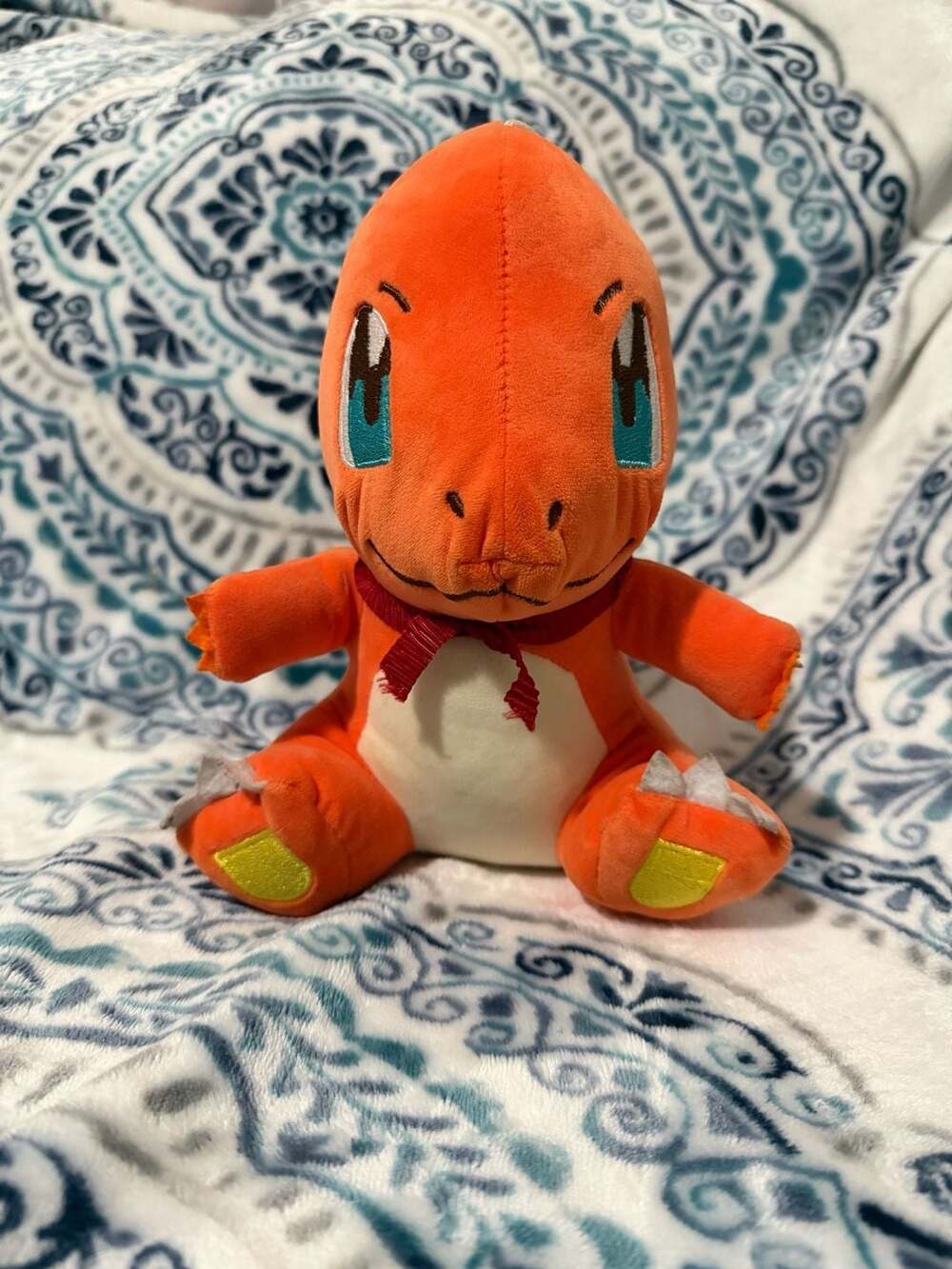 Pokemon Charmander Stuffed Animal Plush with Red Ribbon